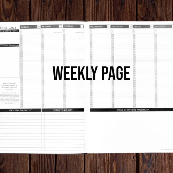 NEW!! SUNDAY WEEKLY 2023 PASSION PLANNER ALPINE LAKE - Picture 5 of 7